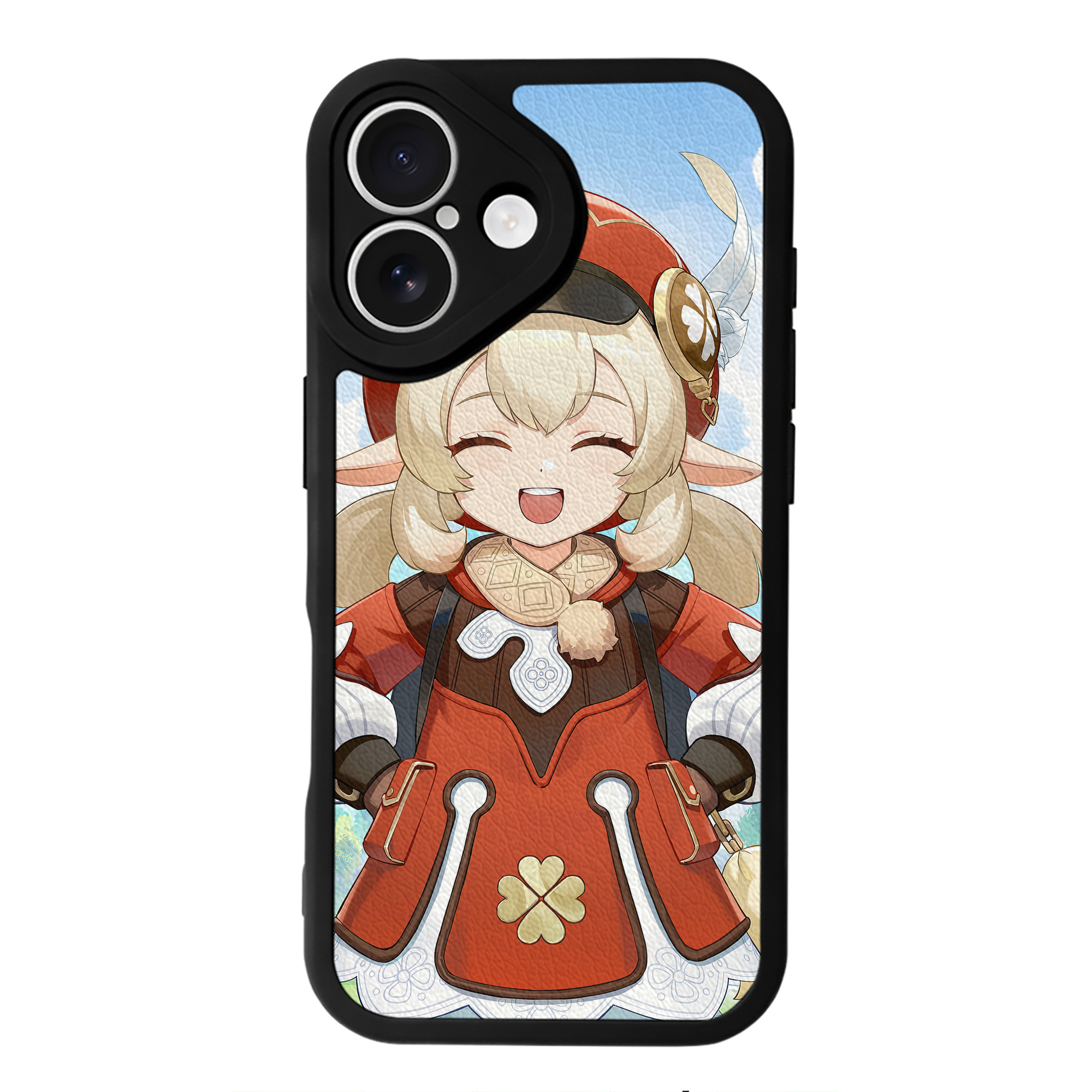 げんし神 genshin 【iPhone 16シリーズ対応】シリコンスマホケース（レザー調） 材質：シリコン